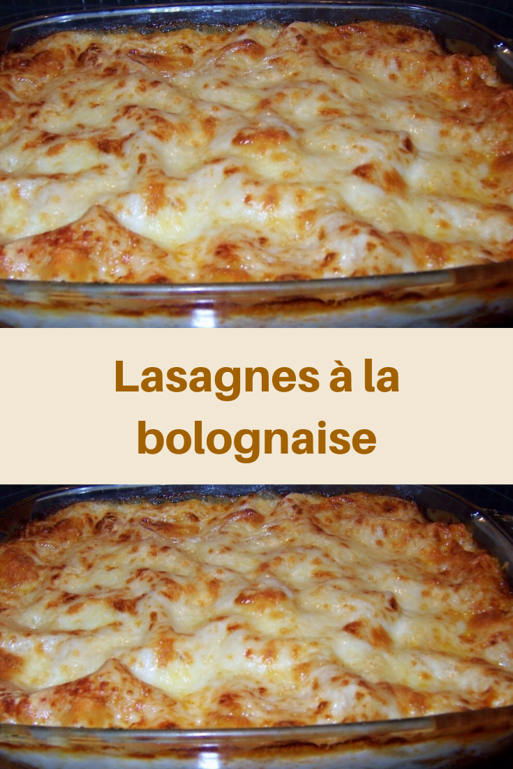 Lasagnes à la bolognaise