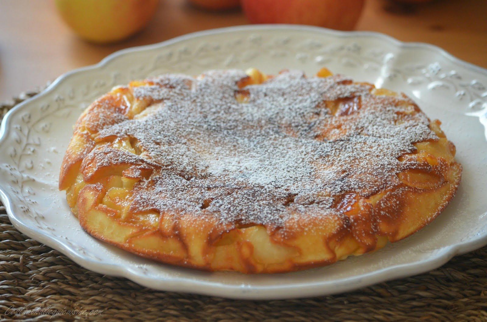 Gâteau aux pommes à la poêle