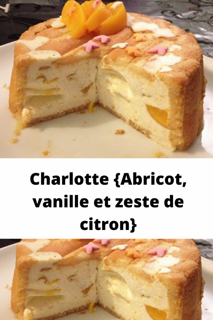 Charlotte {Abricot, vanille et zeste de citron}