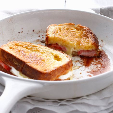 Recette Pain perdu brioché au fromage et aux fraises