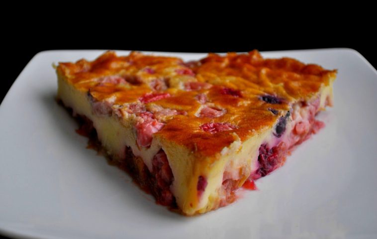 Clafoutis Rhubarbe Fraises