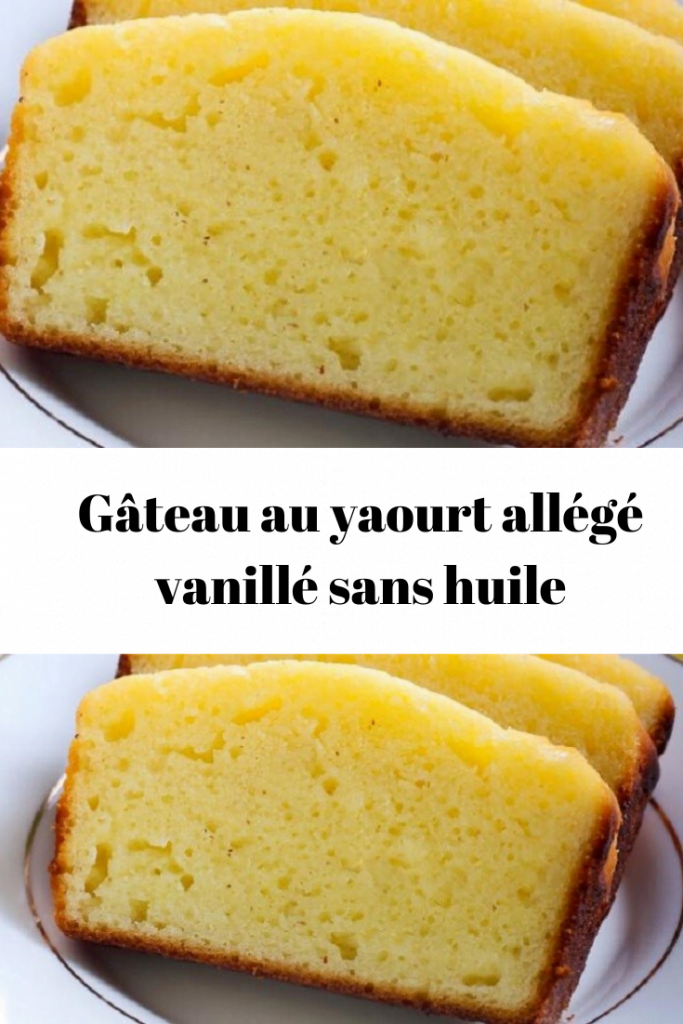 Gâteau au yaourt allégé vanillé sans huile