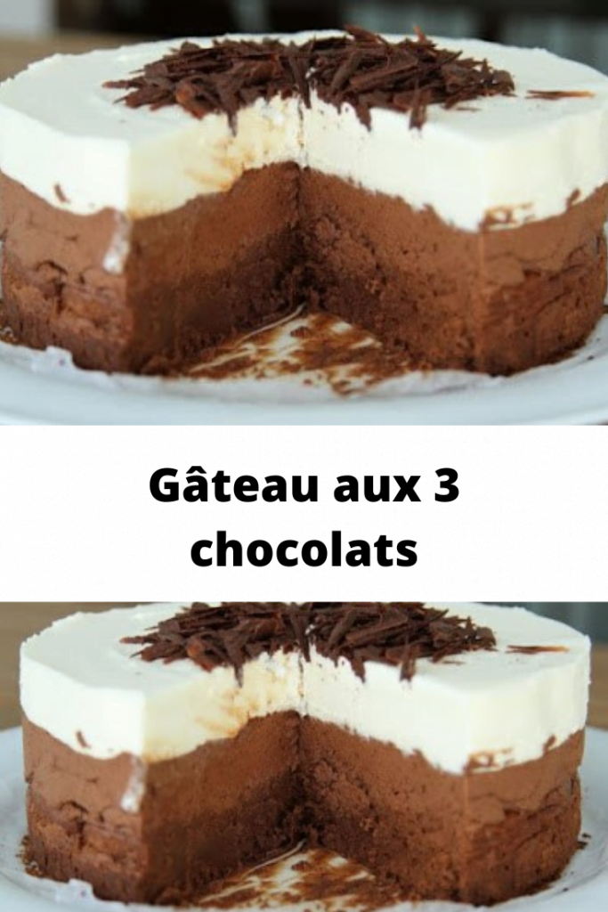 Gâteau aux 3 chocolats