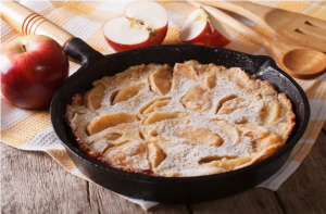 Tarte aux pommes poêlée