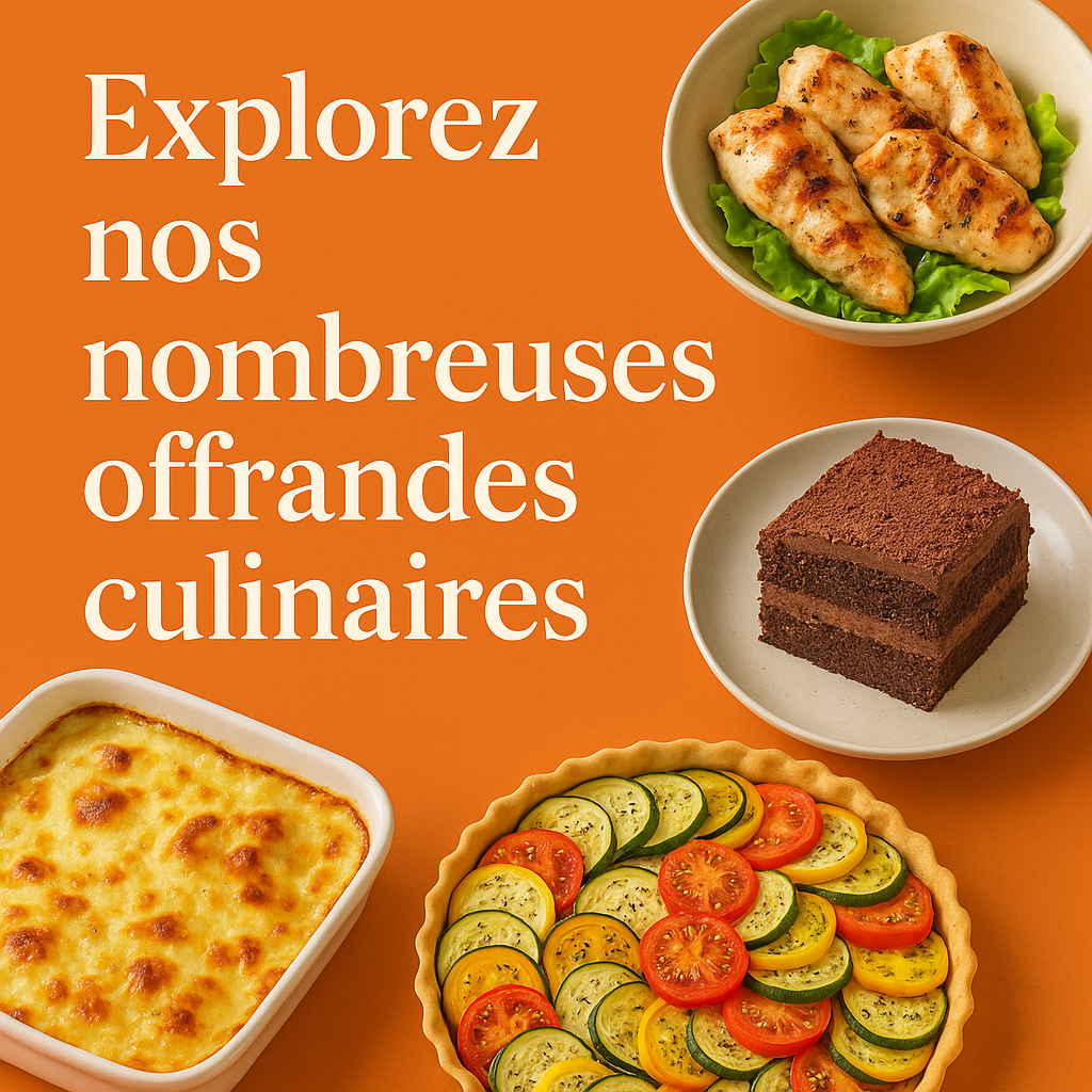 Explorez nos nombreuses offrandes culinaires Explorez nos nombreuses offrandes culinaires